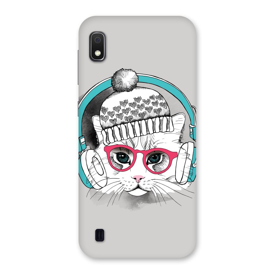 Cat Headphones Back Case for Galaxy A10