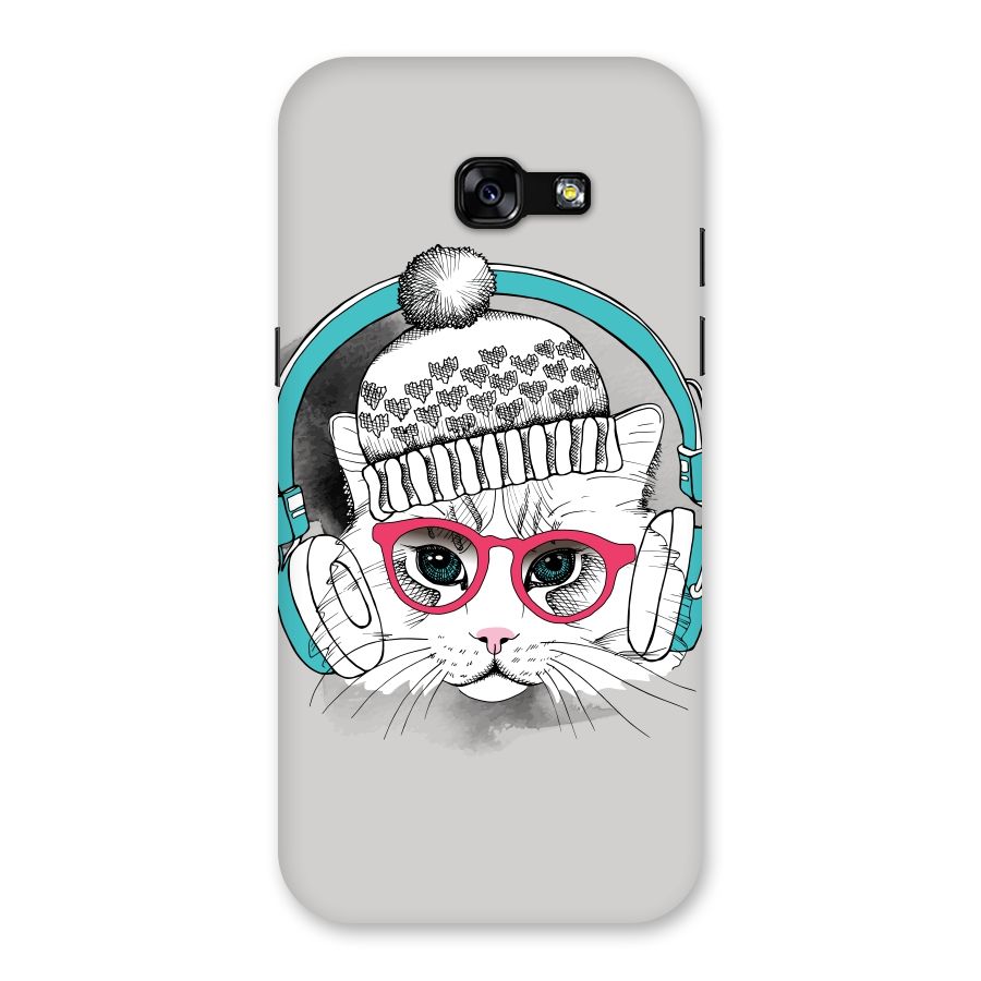 Cat Headphones Back Case for Galaxy A5 2017