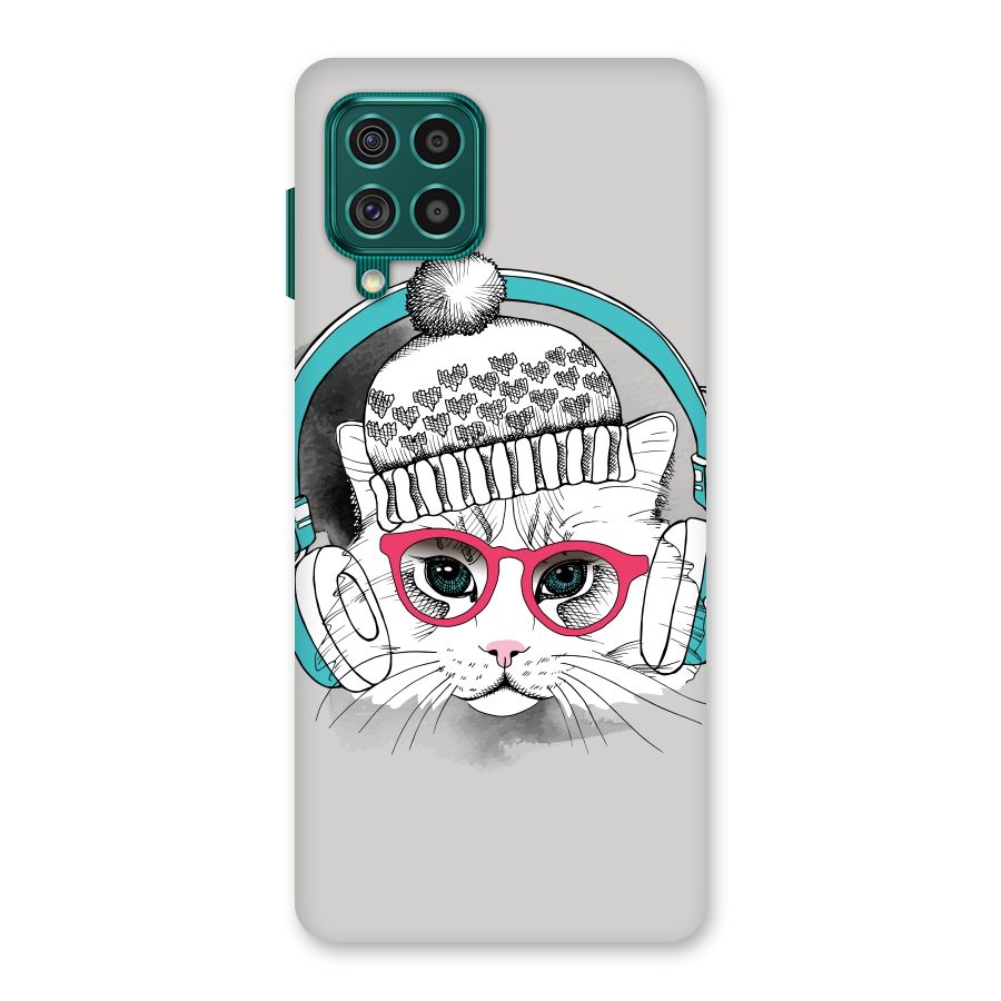 Cat Headphones Back Case for Galaxy F62