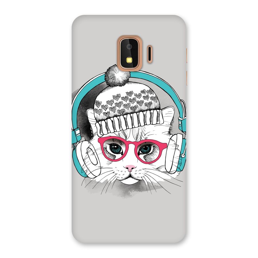 Cat Headphones Back Case for Galaxy J2 Core