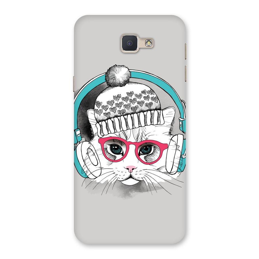 Cat Headphones Back Case for Galaxy J5 Prime