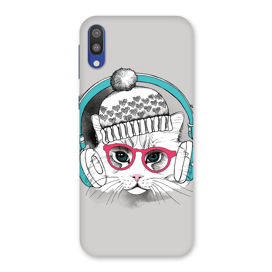Cat Headphones Back Case for Galaxy M10