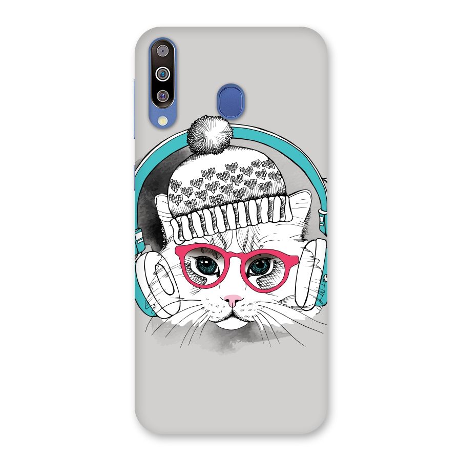 Cat Headphones Back Case for Galaxy M30
