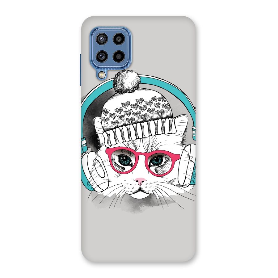 Cat Headphones Back Case for Galaxy M32