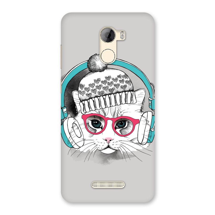 Cat Headphones Back Case for Gionee A1 LIte