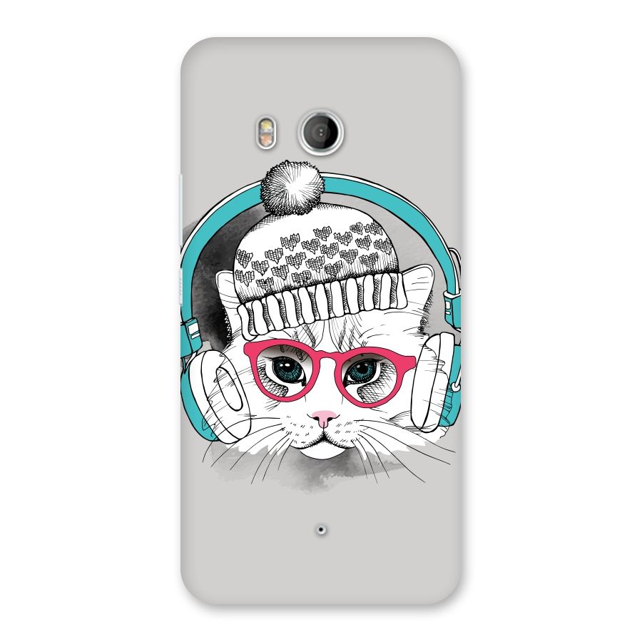 Cat Headphones Back Case for HTC U11