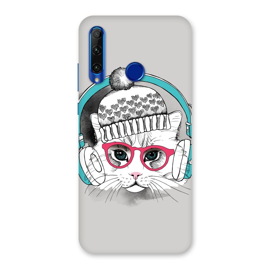 Cat Headphones Back Case for Honor 20i