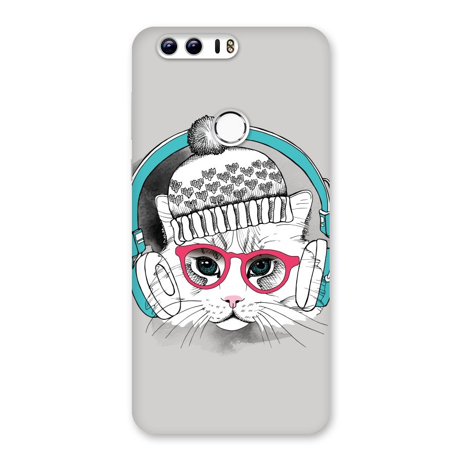 Cat Headphones Back Case for Honor 8