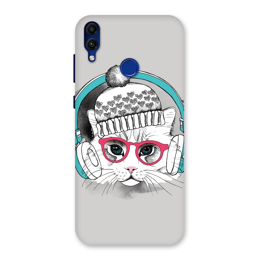 Cat Headphones Back Case for Honor 8C