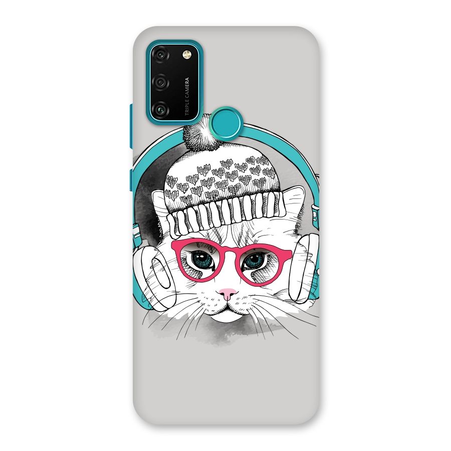 Cat Headphones Back Case for Honor 9A
