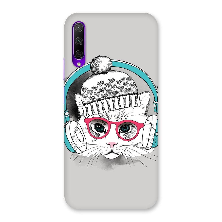 Cat Headphones Back Case for Honor 9X Pro