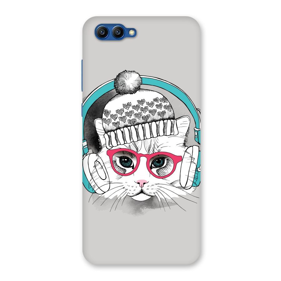 Cat Headphones Back Case for Honor View 10