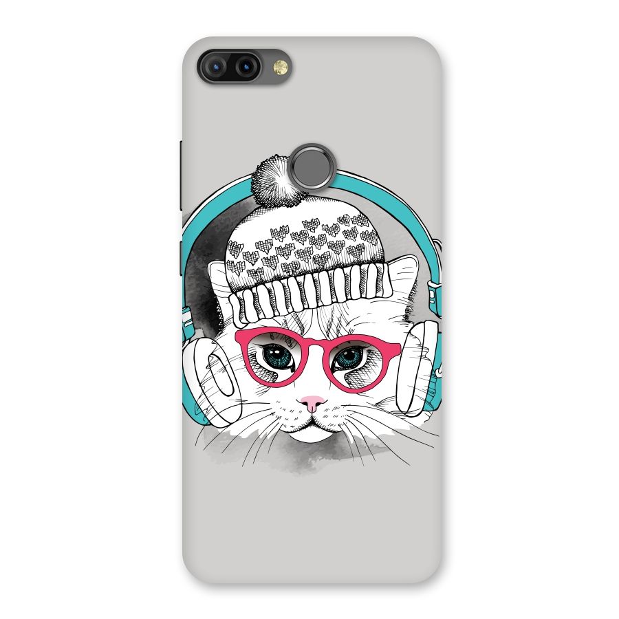 Cat Headphones Back Case for Infinix Hot 6 Pro