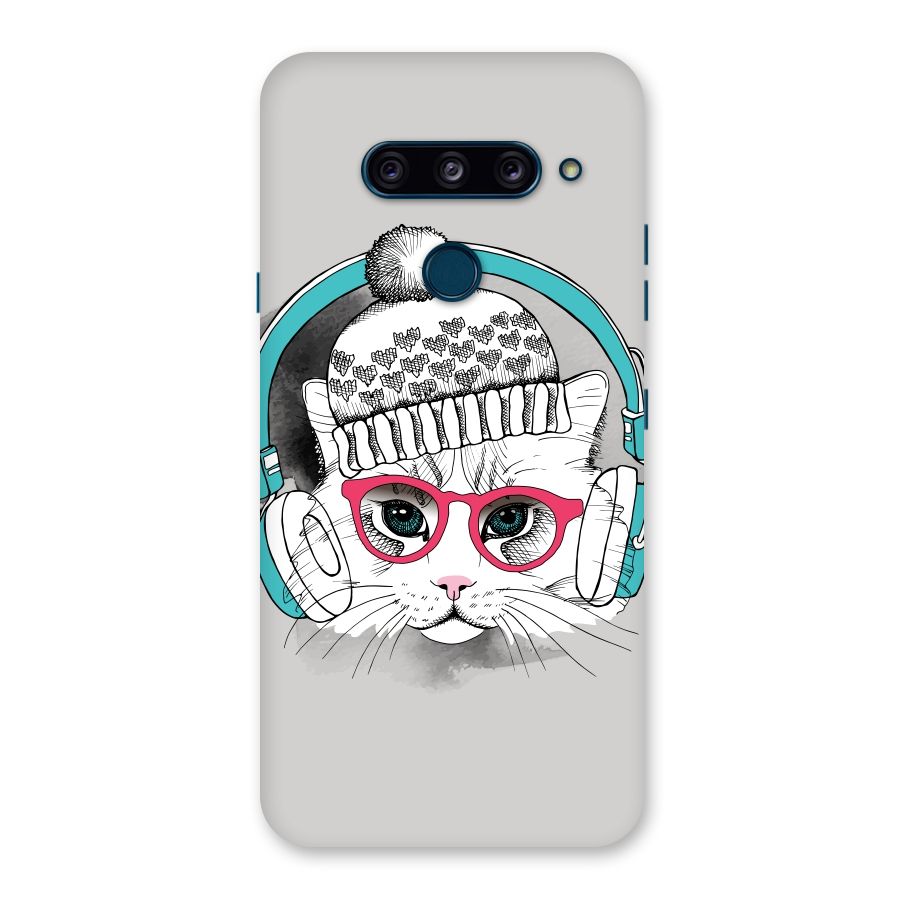Cat Headphones Back Case for LG  V40 ThinQ