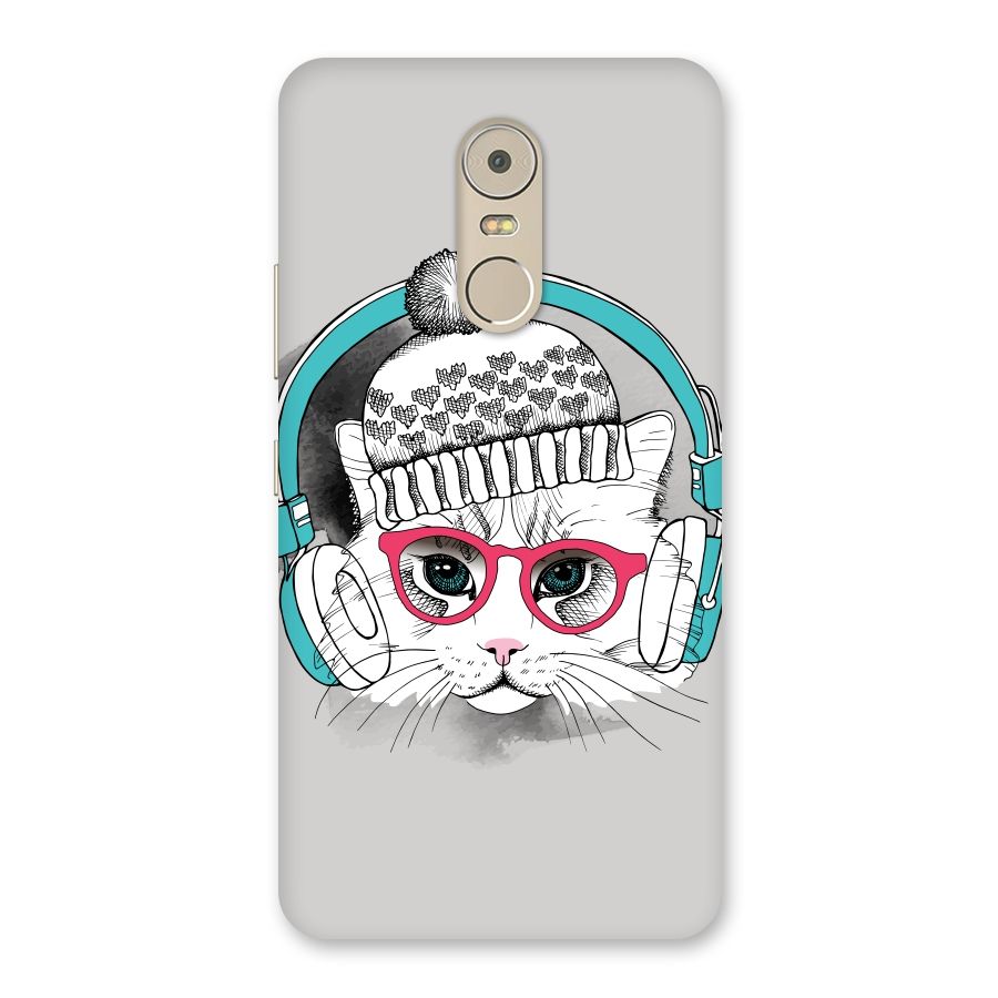 Cat Headphones Back Case for Lenovo K6 Note