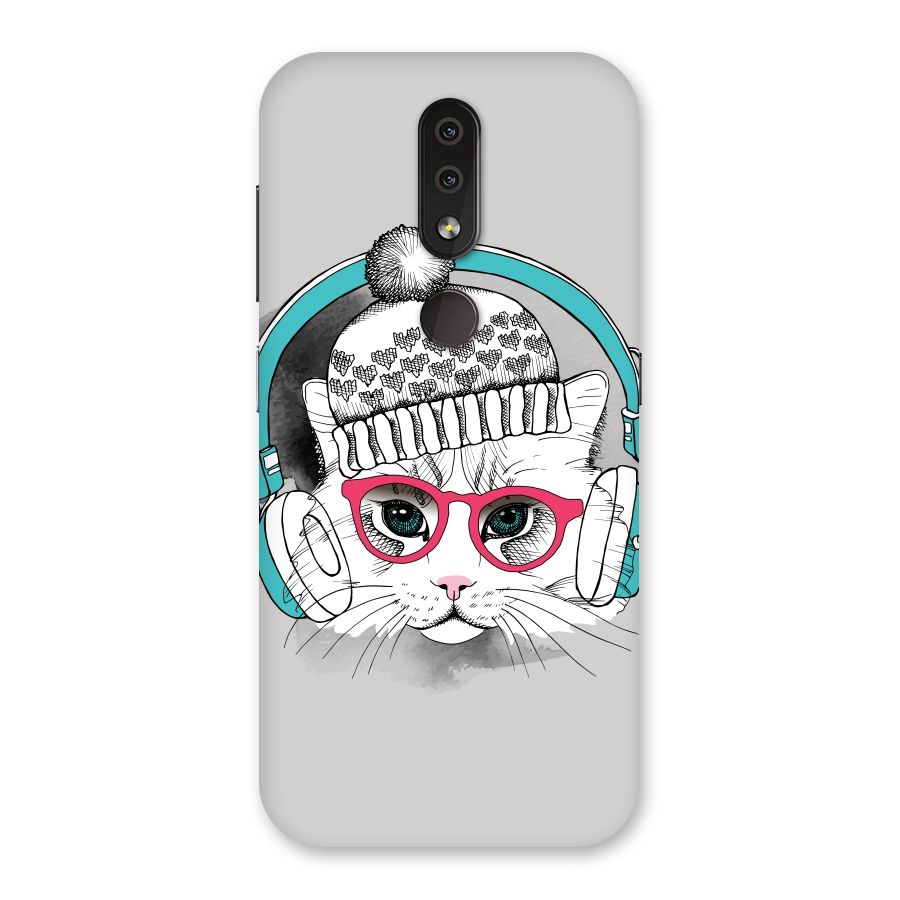 Cat Headphones Back Case for Nokia 4.2