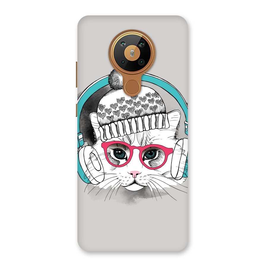 Cat Headphones Back Case for Nokia 5.3