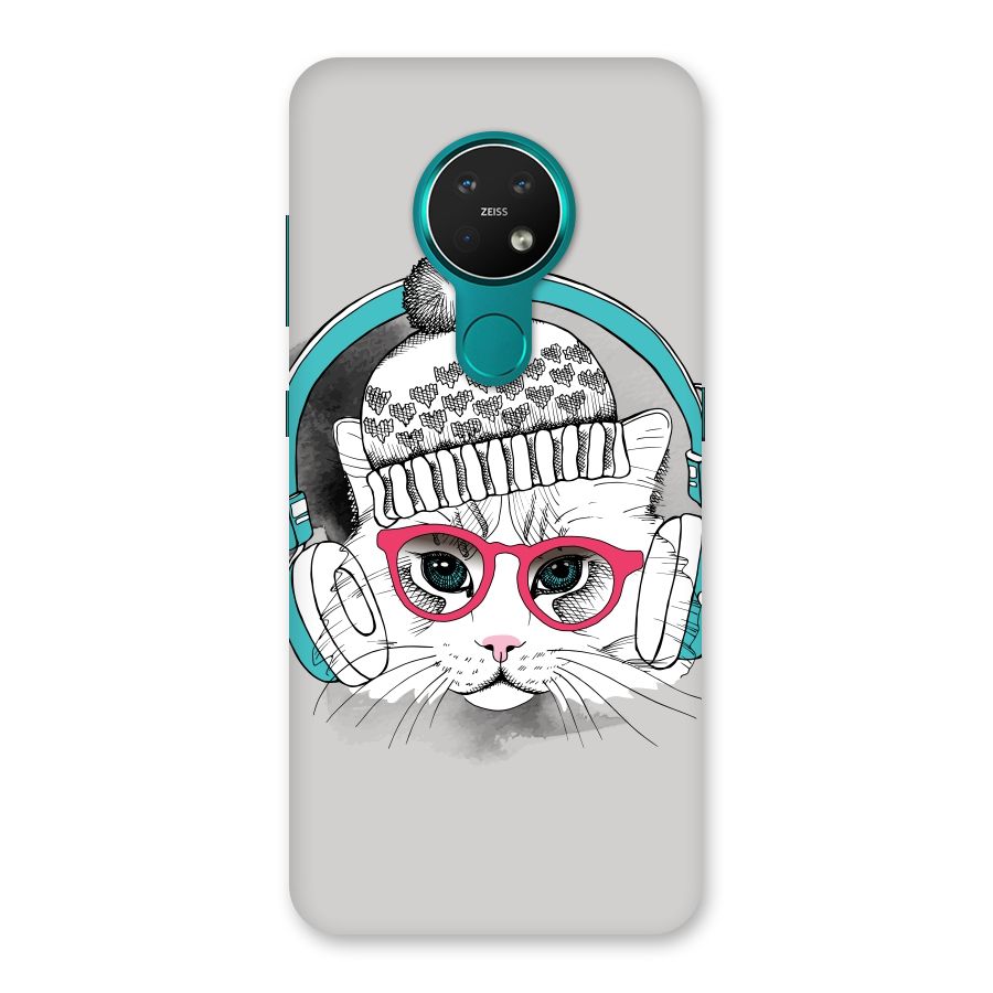 Cat Headphones Back Case for Nokia 7.2