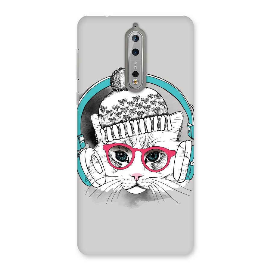 Cat Headphones Back Case for Nokia 8