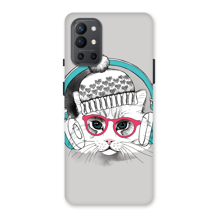 Cat Headphones Back Case for OnePlus 9R