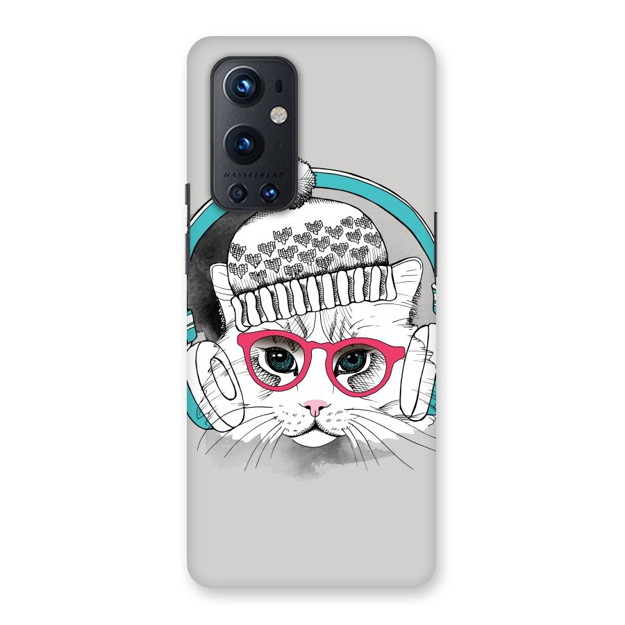 Cat Headphones Back Case for OnePlus 9 Pro