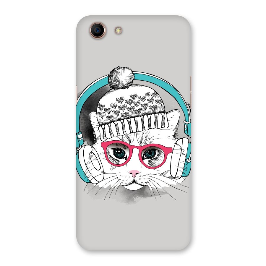 Cat Headphones Back Case for Oppo A83 (2018)