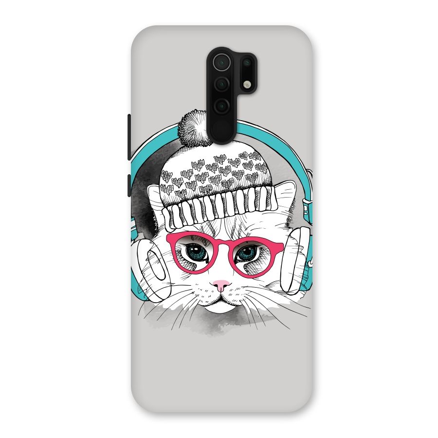 Cat Headphones Back Case for Poco M2