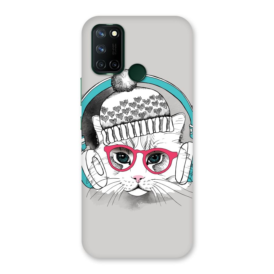 Cat Headphones Back Case for Realme 7i