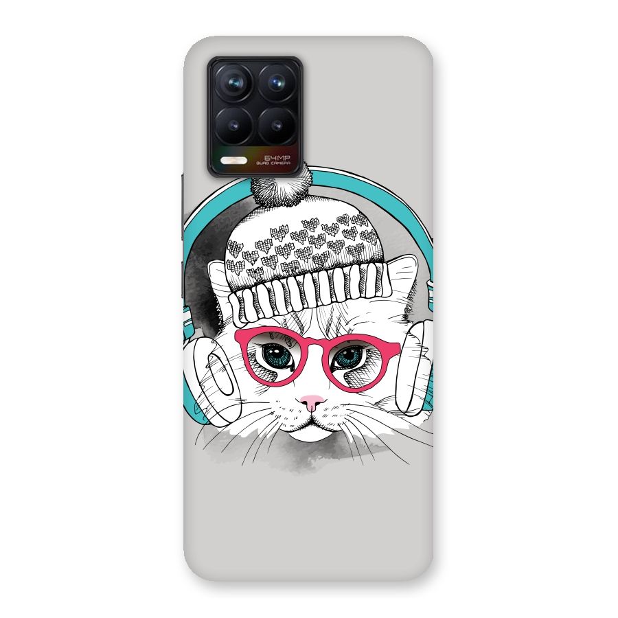Cat Headphones Back Case for Realme 8