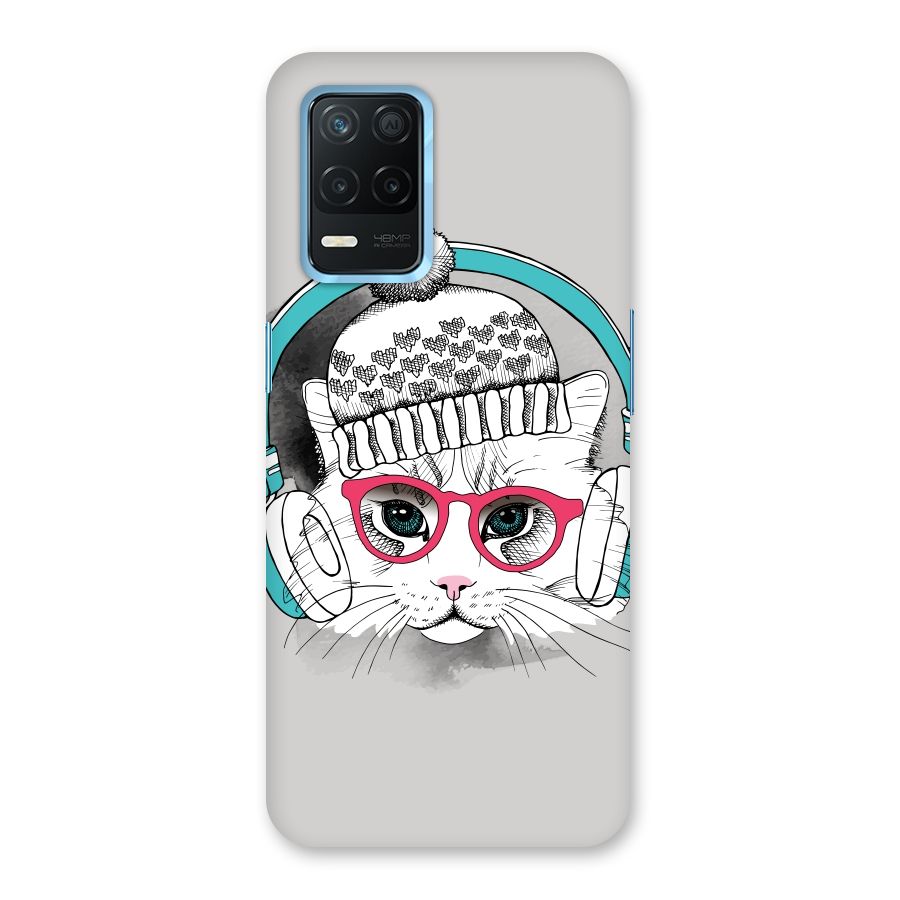 Cat Headphones Back Case for Realme 8s 5G