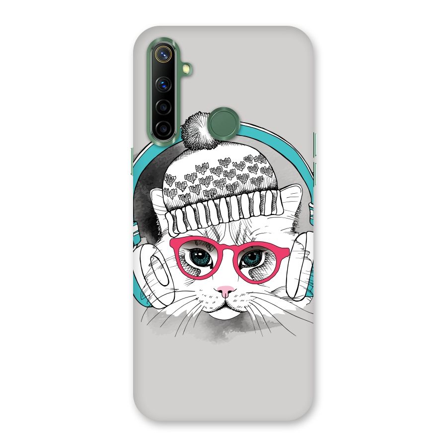 Cat Headphones Back Case for Realme Narzo 10