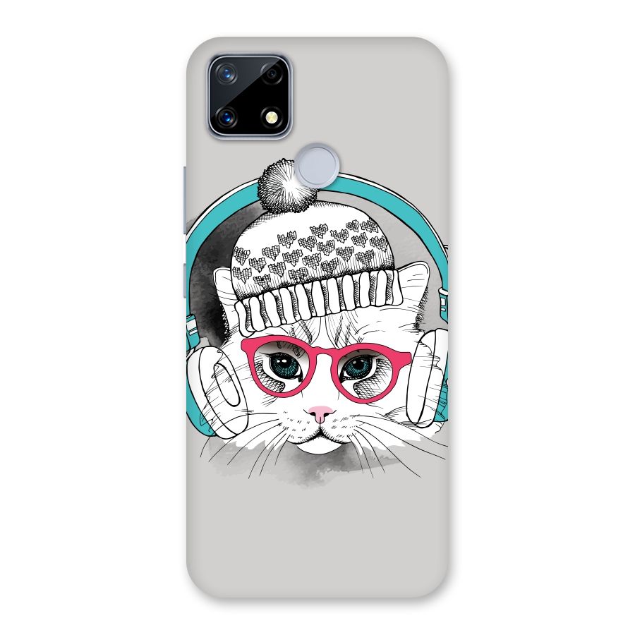 Cat Headphones Back Case for Realme Narzo 20