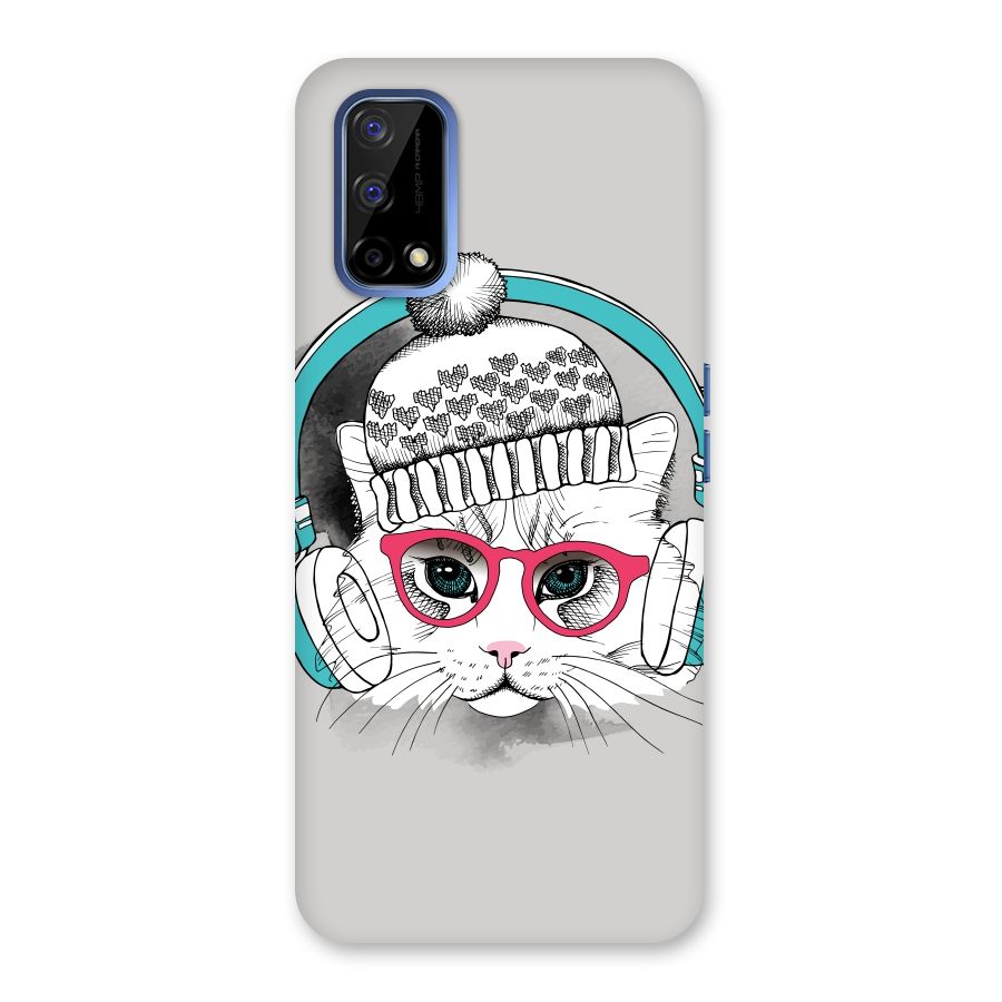 Cat Headphones Back Case for Realme Narzo 30 Pro