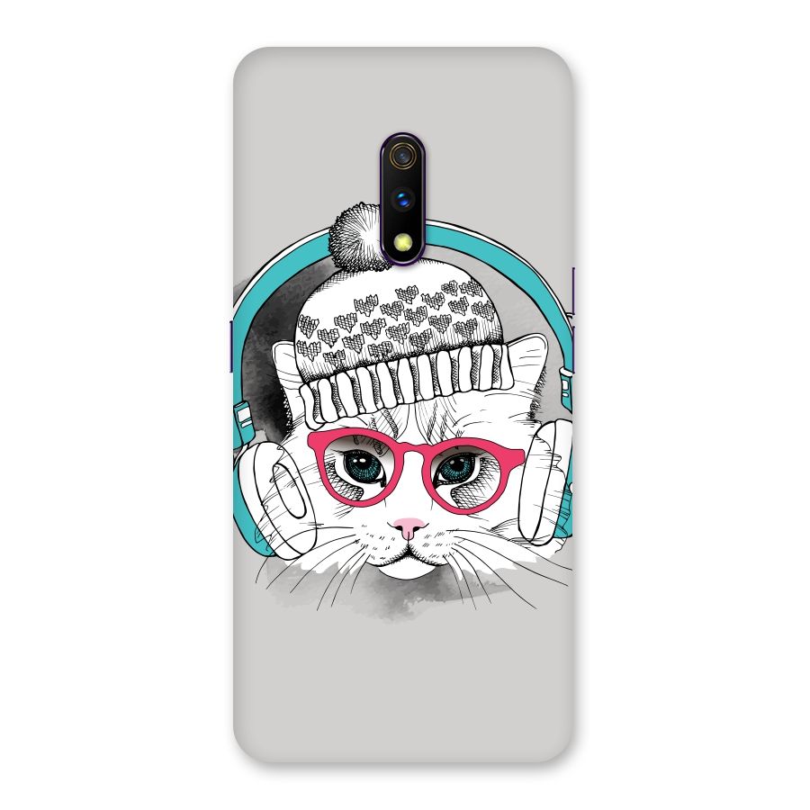Cat Headphones Back Case for Realme X