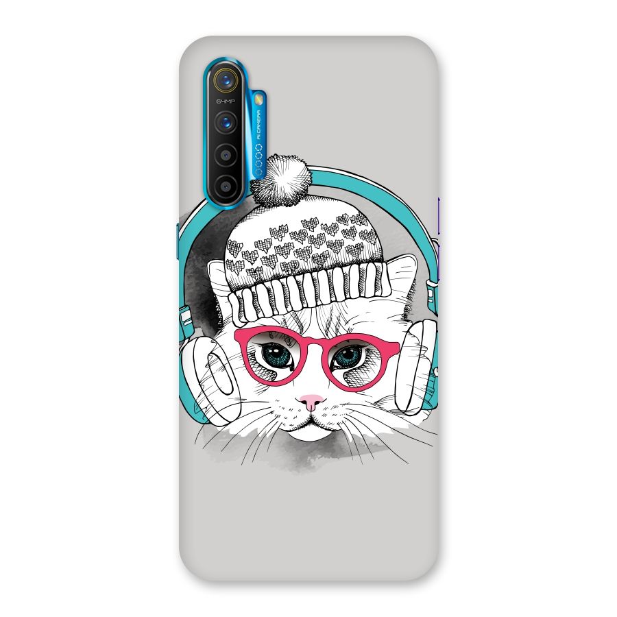 Cat Headphones Back Case for Realme XT