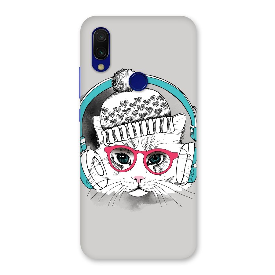 Cat Headphones Back Case for Redmi 7