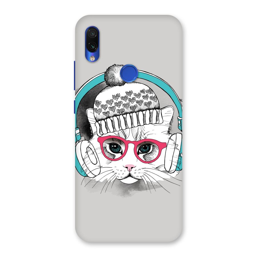 Cat Headphones Back Case for Redmi Note 7S