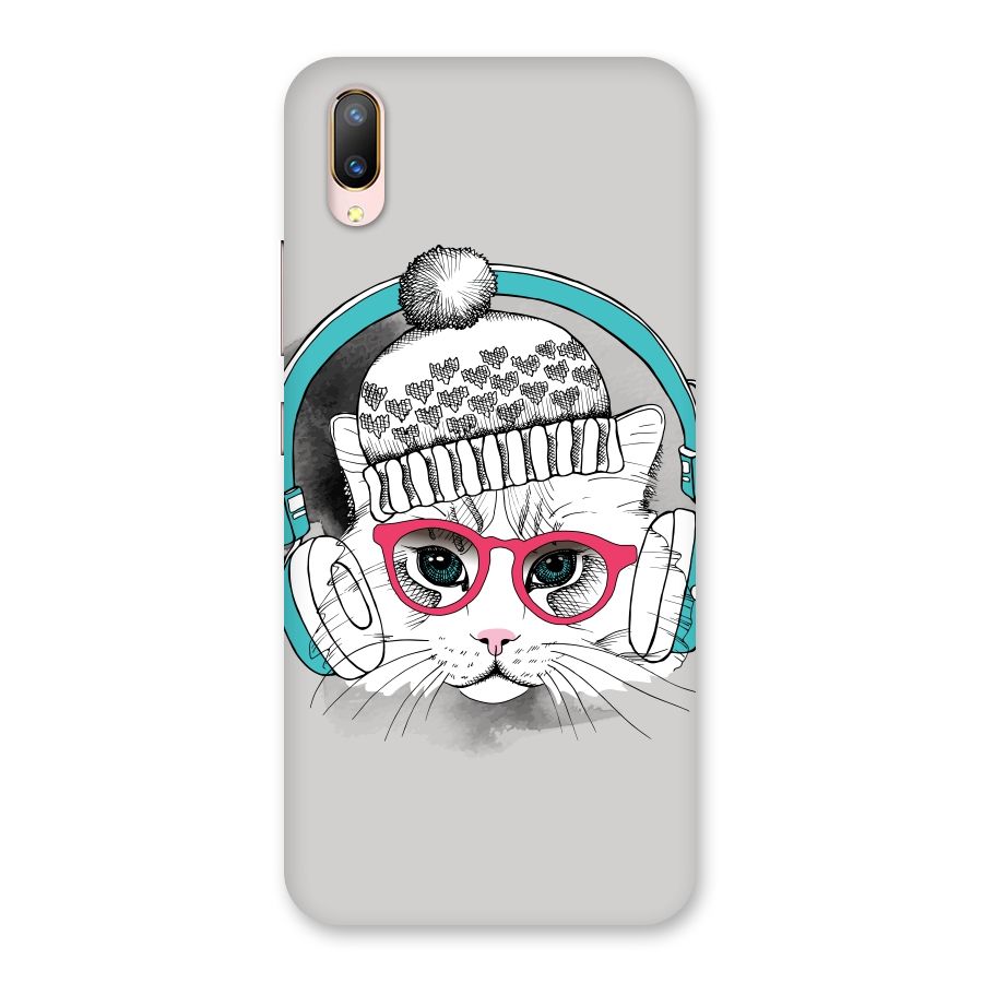 Cat Headphones Back Case for Vivo V11 Pro