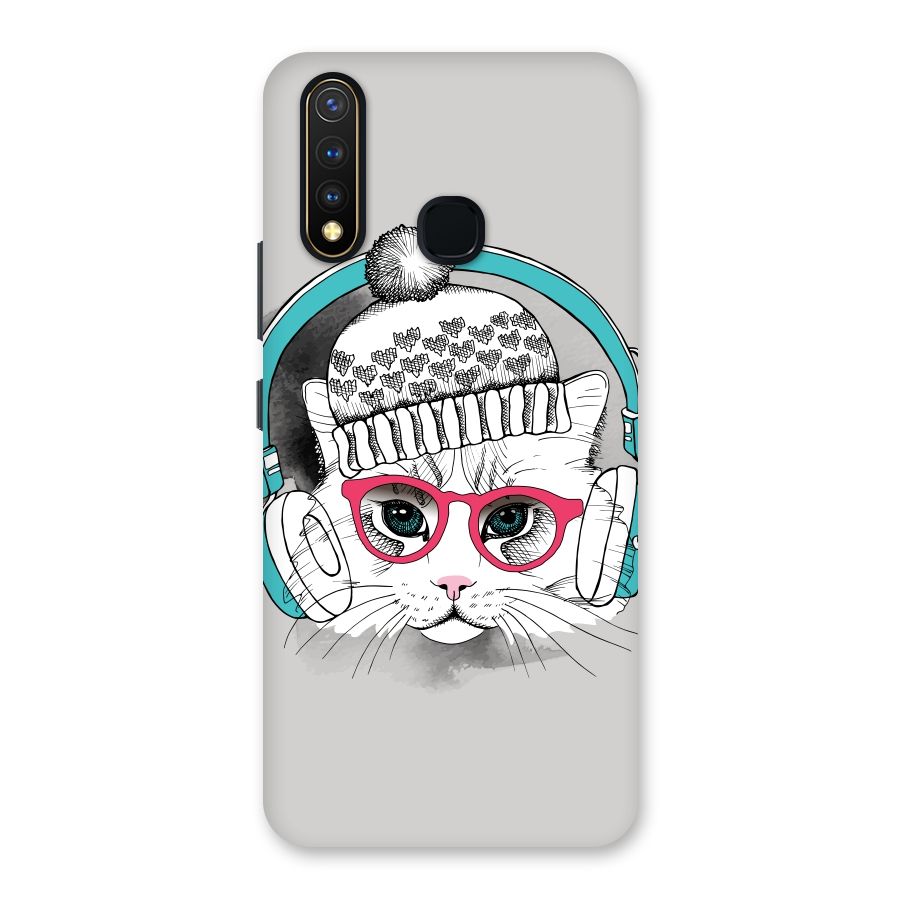 Cat Headphones Back Case for Vivo Y19
