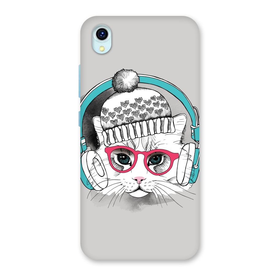 Cat Headphones Back Case for Vivo Y1s