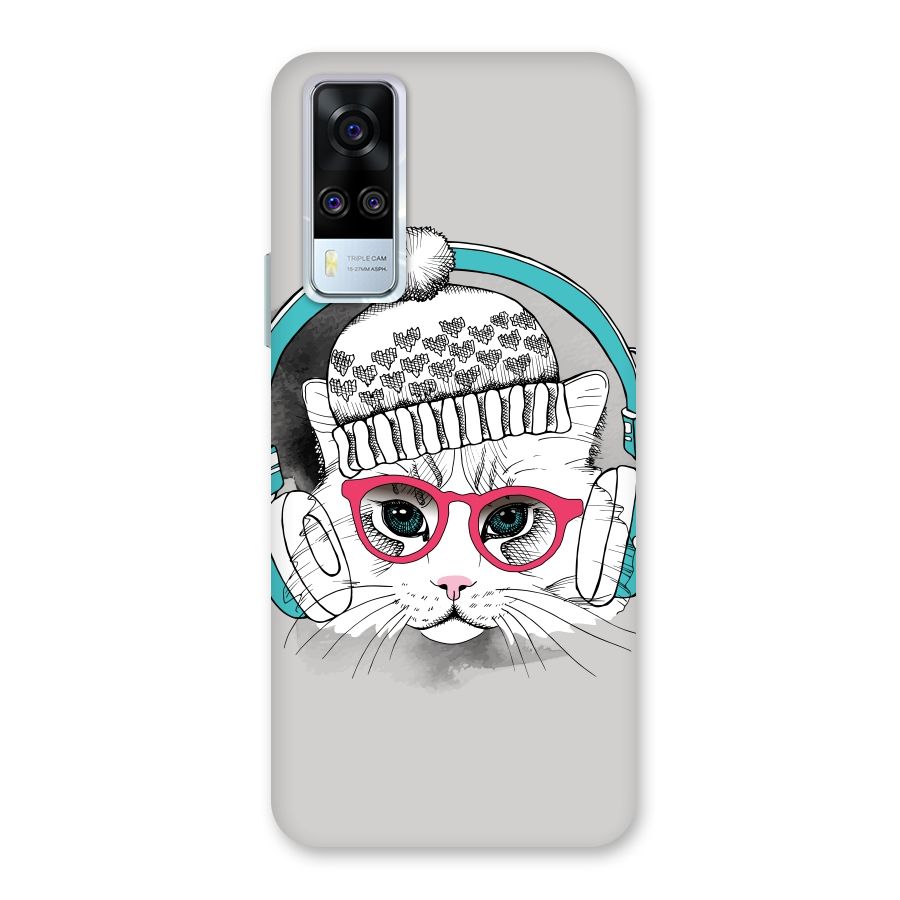 Cat Headphones Back Case for Vivo Y31