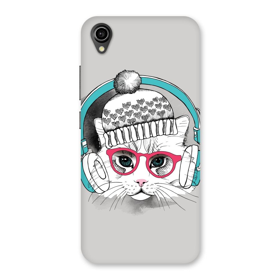 Cat Headphones Back Case for Vivo Y90