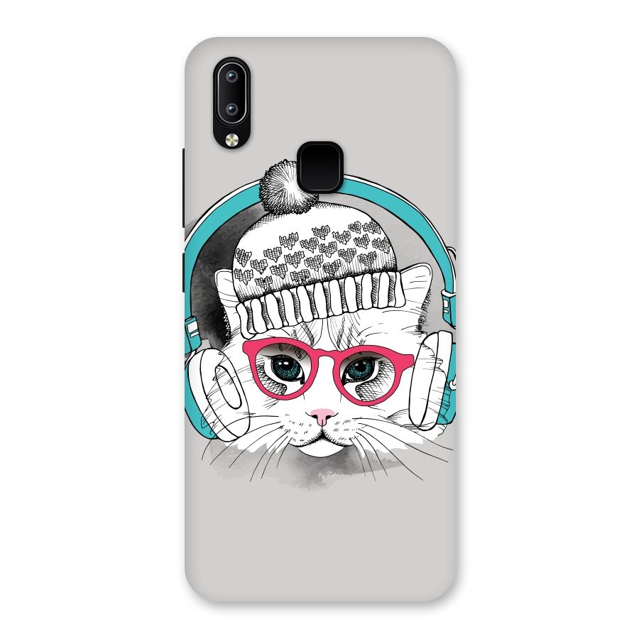 Cat Headphones Back Case for Vivo Y93