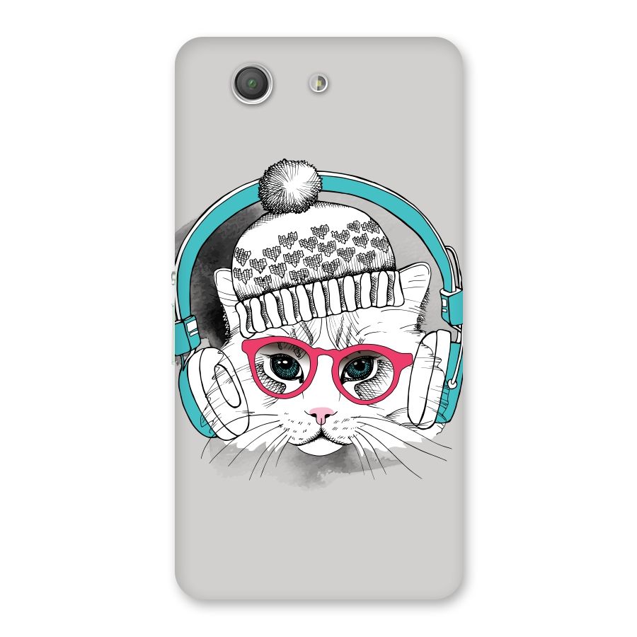 Cat Headphones Back Case for Xperia Z3 Compact