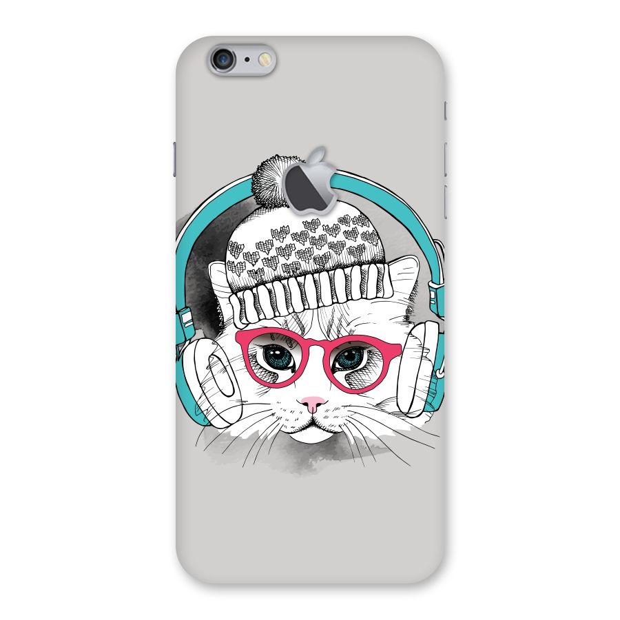 Cat Headphones Back Case for iPhone 6 Plus 6S Plus Logo Cut