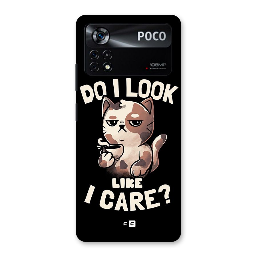 Cat Look Like Care Back Case for Poco X4 Pro 5G