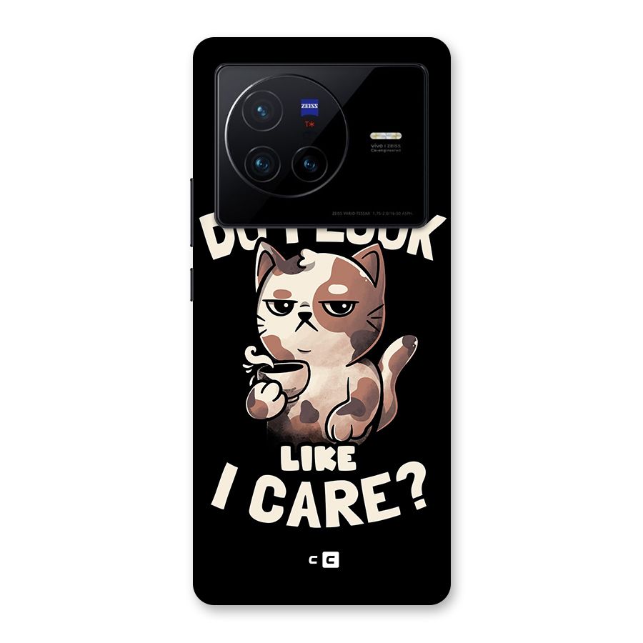 Cat Look Like Care Back Case for Vivo X80