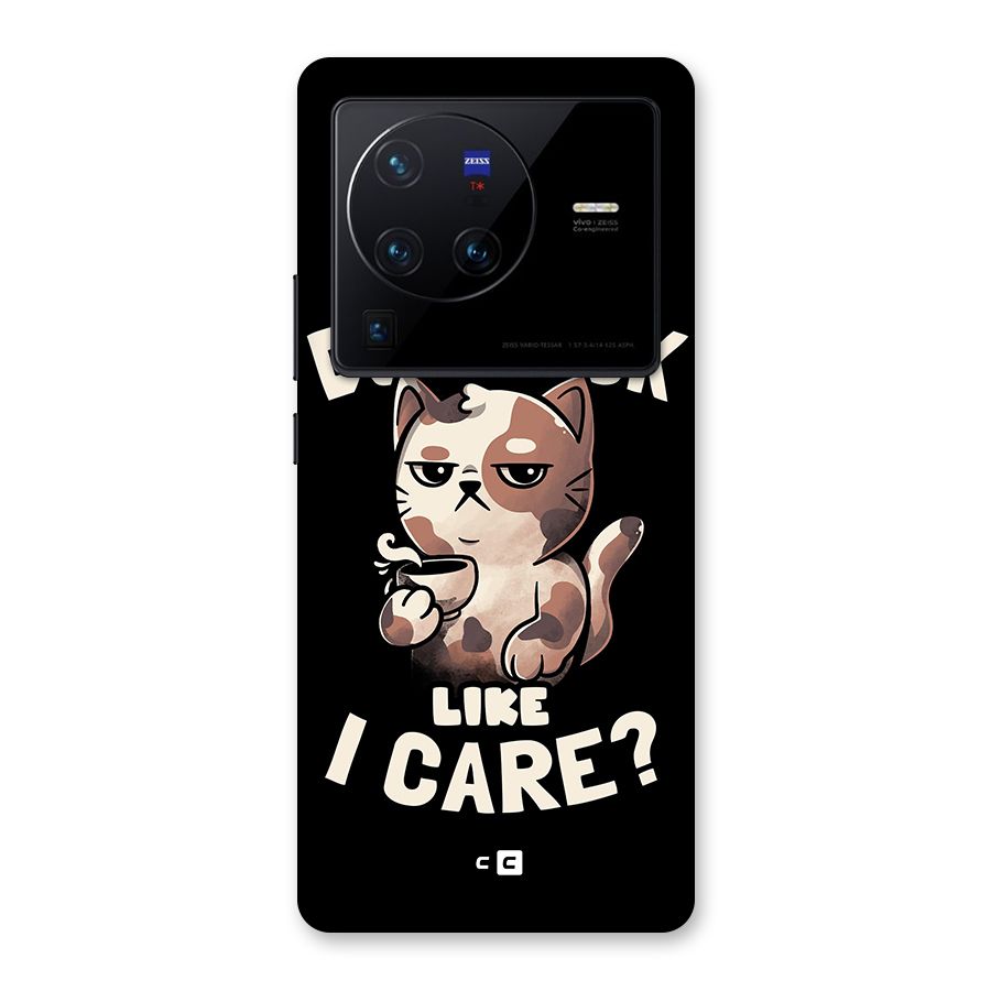 Cat Look Like Care Back Case for Vivo X80 Pro