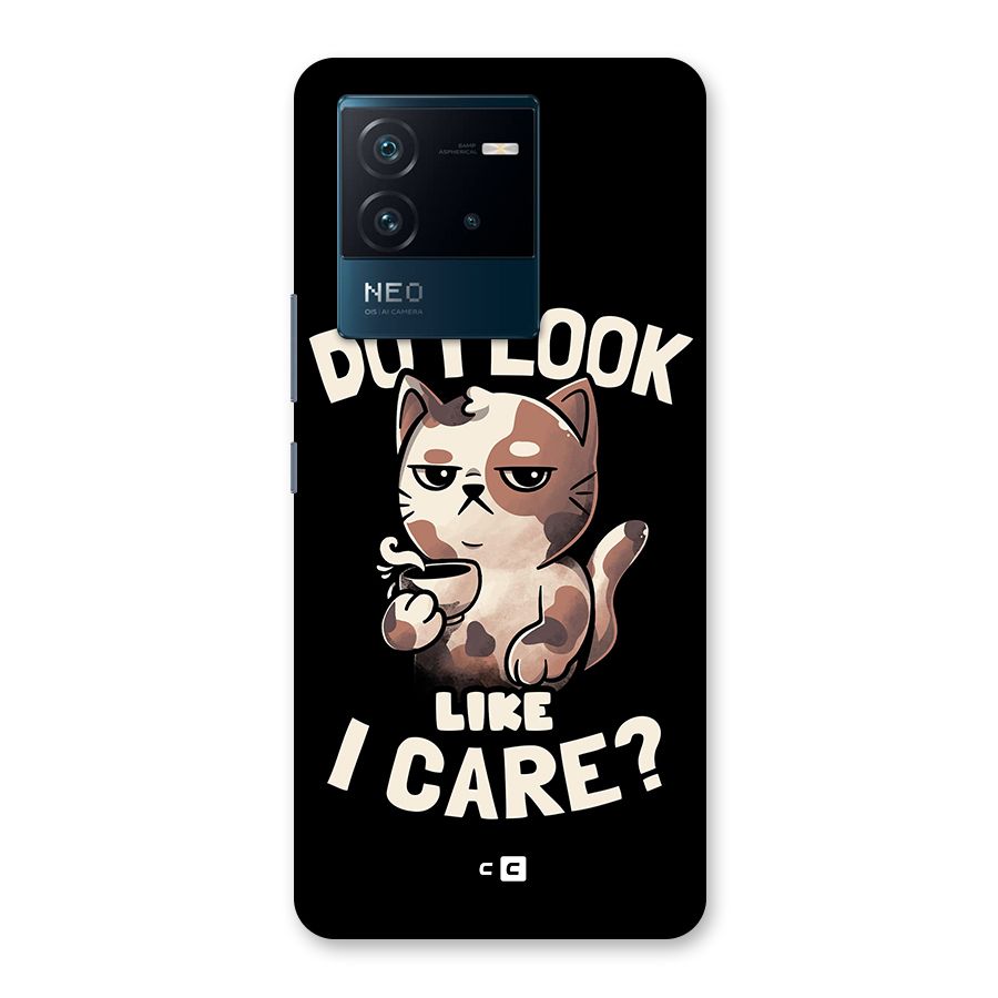 Cat Look Like Care Back Case for Vivo iQOO Neo 6 5G