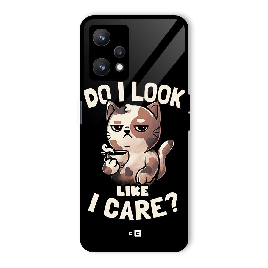 Cat Look Like Care Glass Back Case for Realme 9 Pro 5G